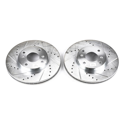 PowerStop Front Evolution Drilled & Slotted Rotors - Pair | Acura CL (98-99) (JBR795XPR)
