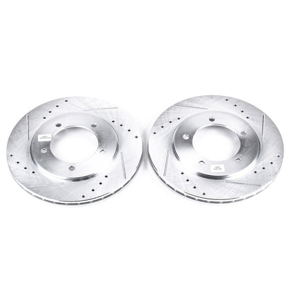 PowerStop Drilled & Slotted Front Rotors | Suzuki Grand Vitara (00-05) (JBR904XPR)