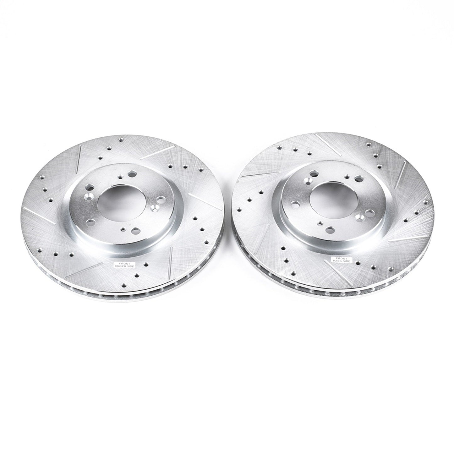 PowerStop Drilled & Slotted Front Rotors Pair | Honda S2000 (00-09) (JBR914XPR)