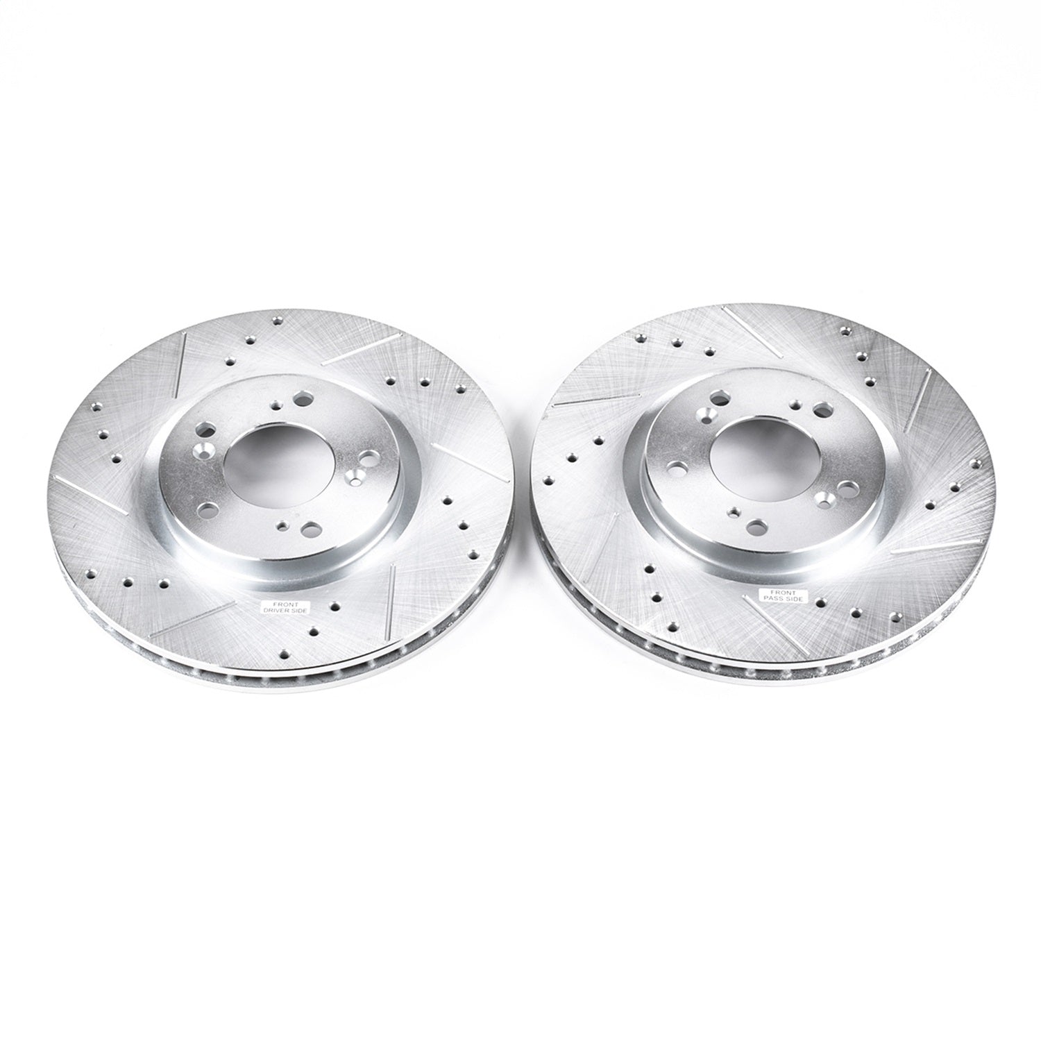 PowerStop Drilled & Slotted Front Rotors Pair | Honda S2000 (00-09) (JBR914XPR)