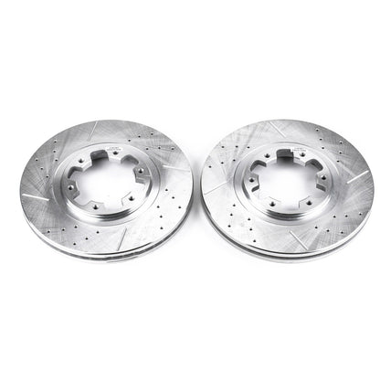PowerStop Drilled & Slotted Front Rotors | Infiniti QX4 (97-03) (JBR917XPR)