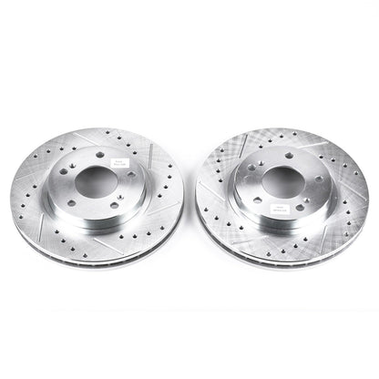 PowerStop Drilled & Slotted Front Rotors | Infiniti I30 (00-01) (JBR918XPR)