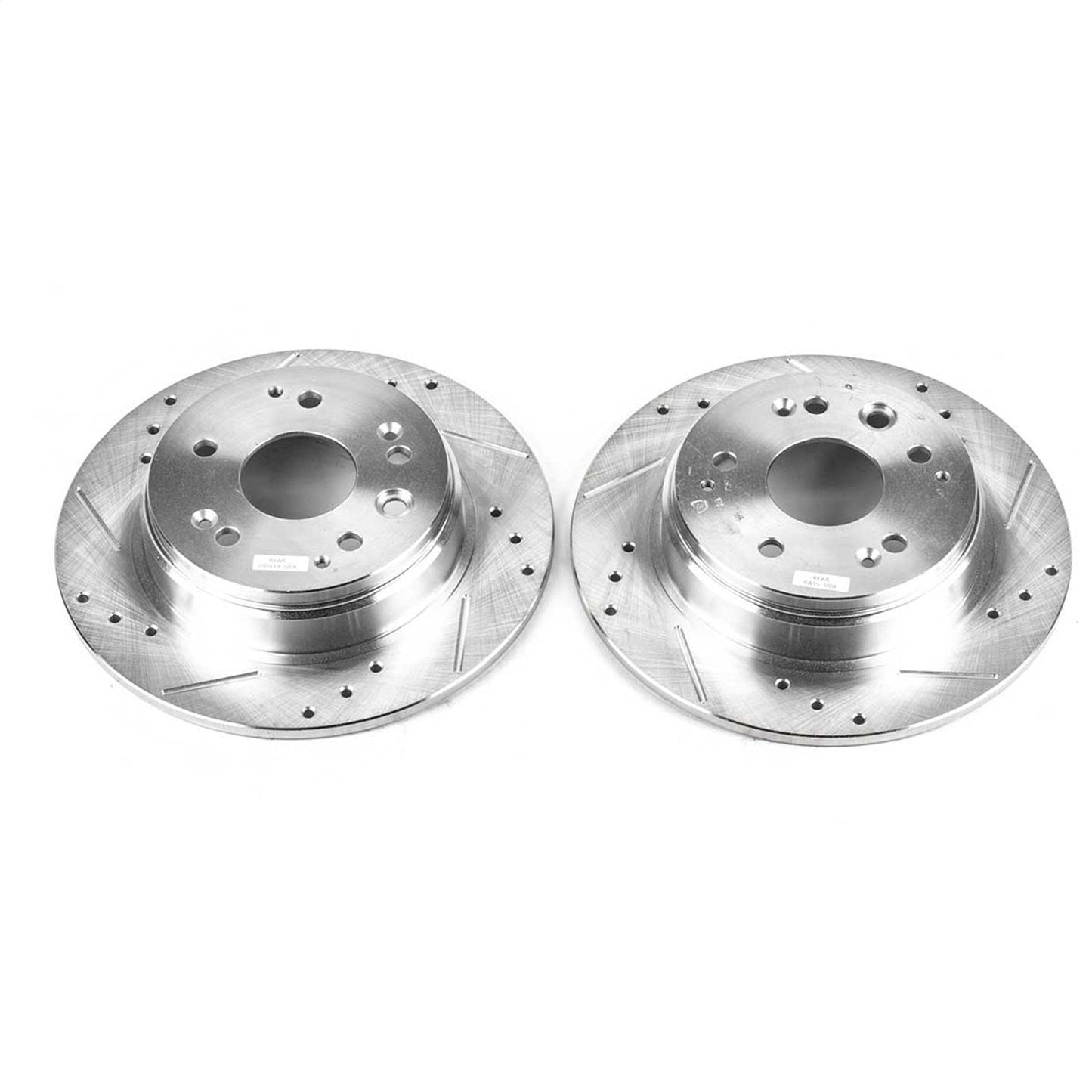 PowerStop Drilled & Slotted Rear Rotors | Acura TL (99-03) (JBR926XPR)