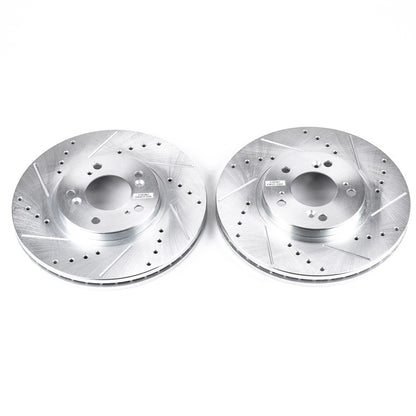 PowerStop Drilled & Slotted Front Rotors | Acura RL (99-04) (JBR927XPR)