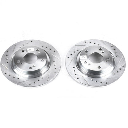 PowerStop Rear Evolution Drilled & Slotted Rotors | Honda S2000 (00-09) (JBR928XPR)