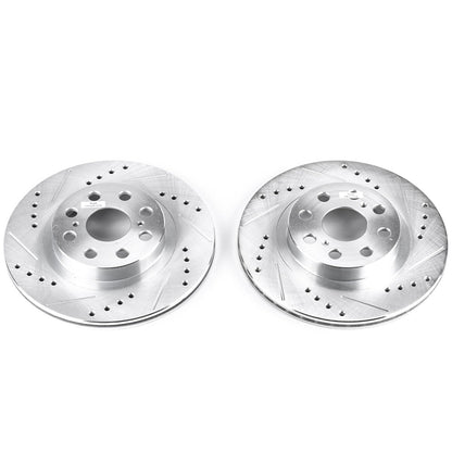PowerStop Rear Drilled & Slotted Rotors | Toyota MR2 Spyder (00-05) (JBR936XPR)
