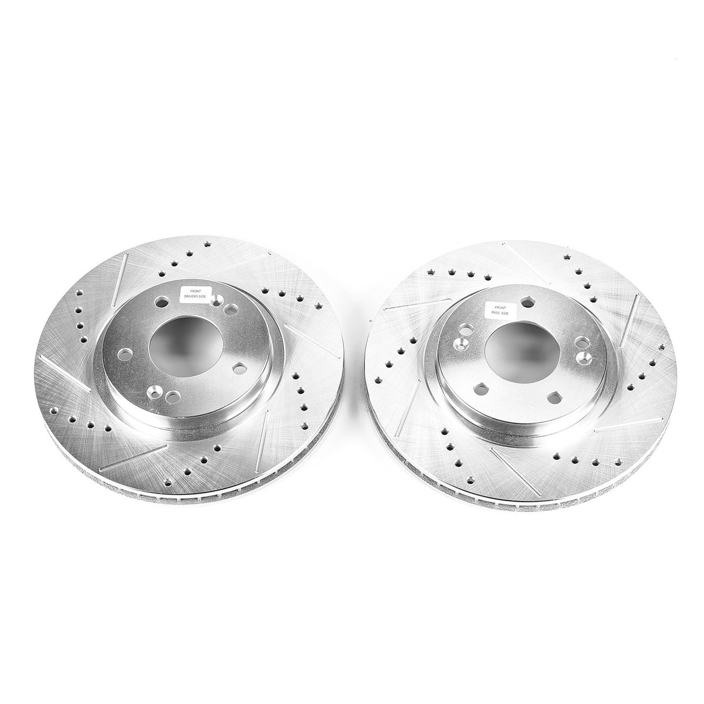 PowerStop Drilled & Slotted Front Rotors | Hyundai Santa Fe (01-06) (JBR948XPR)