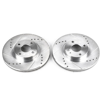 PowerStop Front Evolution Drilled & Slotted Rotors - Pair | Mazda Miata (01-05) (JBR950XPR)