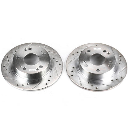 PowerStop Drilled & Slotted Rear Rotors Pair | Acura TSX (04-08) (JBR964XPR)