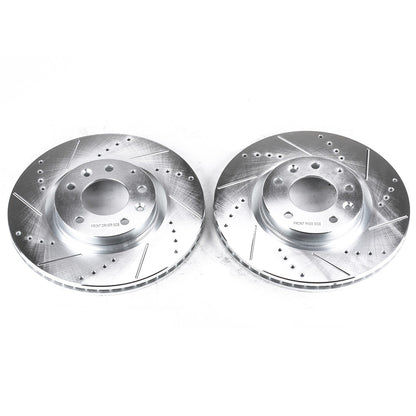 PowerStop Front Evolution Drilled & Slotted Rotors | Mazda RX-8 (04-08) (JBR967XPR)