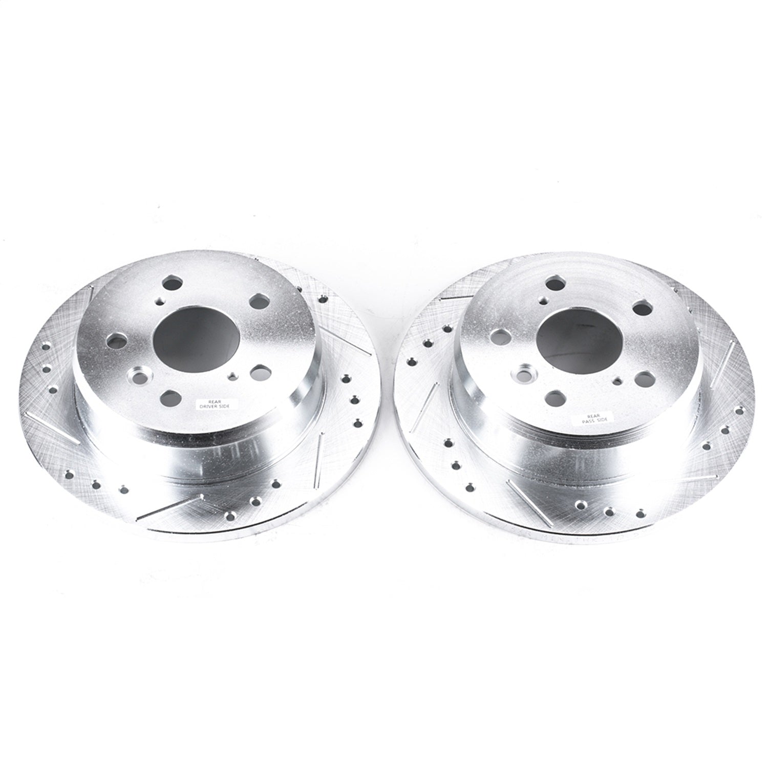 PowerStop Drilled & Slotted Rear Rotors | Lexus ES300 (02-03) (JBR973XPR)