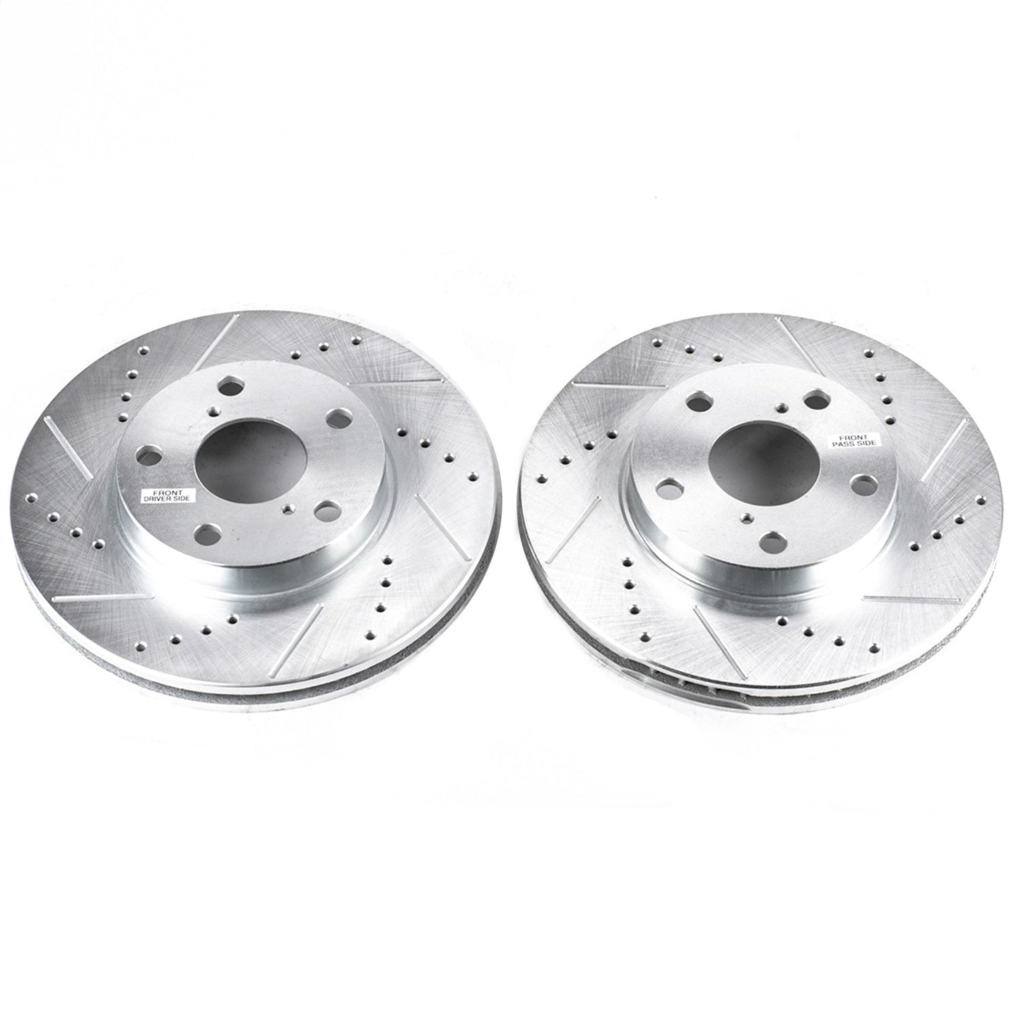 PowerStop Drilled & Slotted Front Rotors | Toyota RAV4 (01-05) (JBR974XPR)
