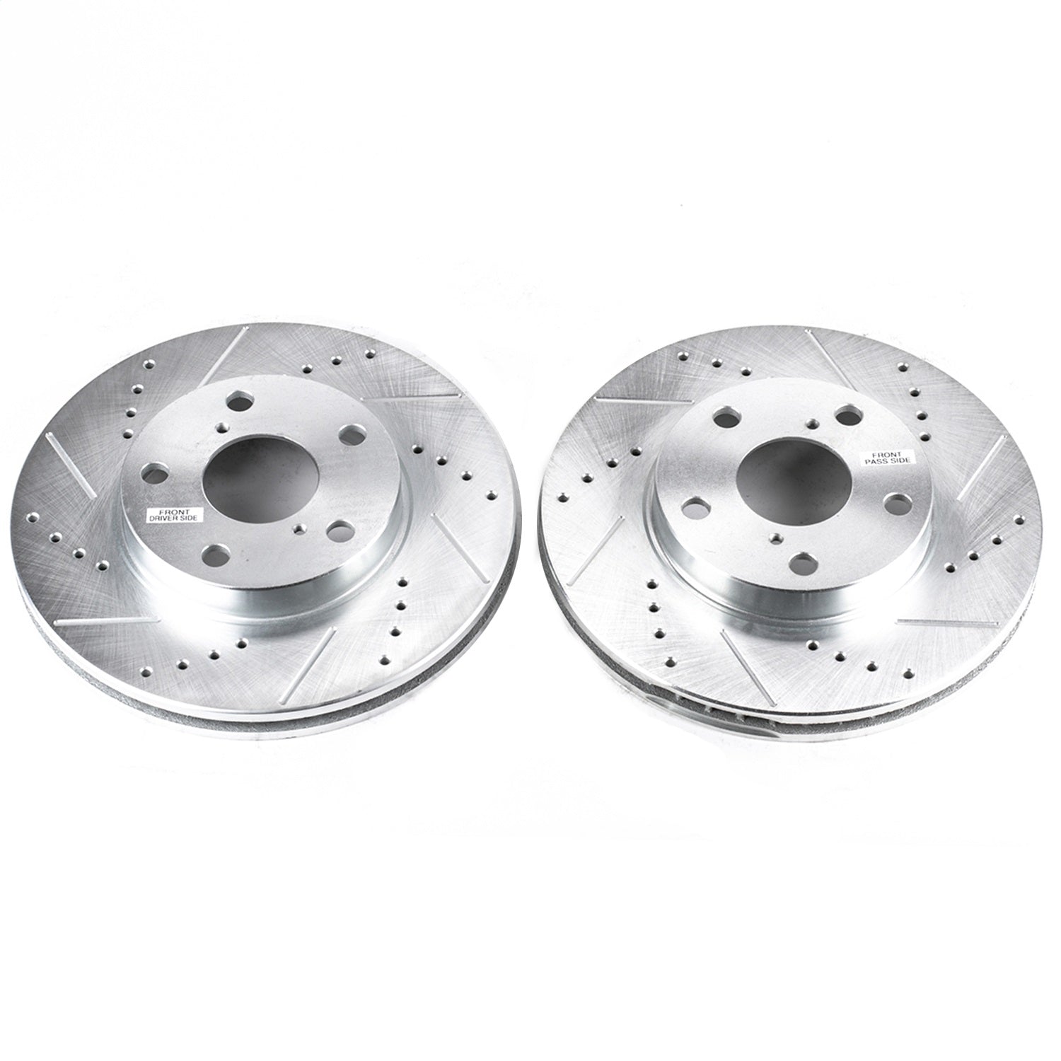 PowerStop Drilled & Slotted Front Rotors | Toyota RAV4 (01-05) (JBR974XPR)