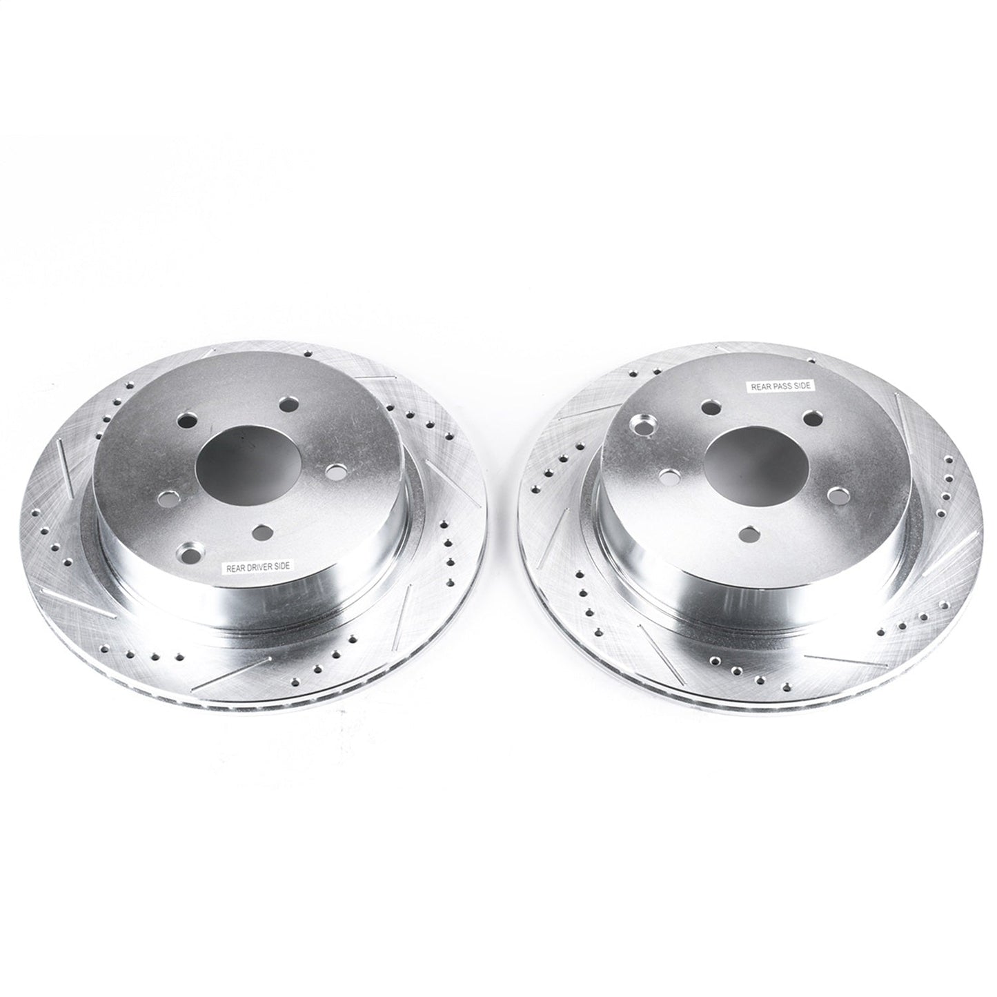 PowerStop Drilled & Slotted Rear Rotors Pair | Infiniti FX35 (03-12) (JBR981XPR)
