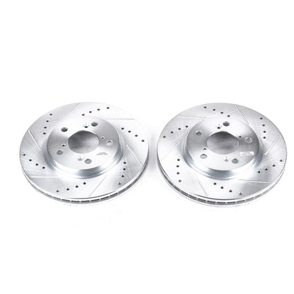 PowerStop Drilled & Slotted Front Rotors | Honda Odyssey (05-10) (JBR989XPR)