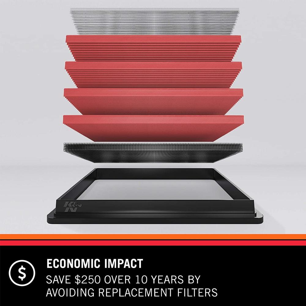 K&N Replacement Air Filter | Multiple Fitments (33-2142)