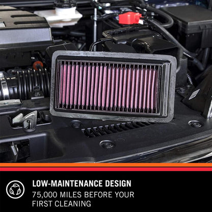 K&N Replacement Air Filter | 1991-2005 Acura NSX 3.0L/3.2L (33-2713)