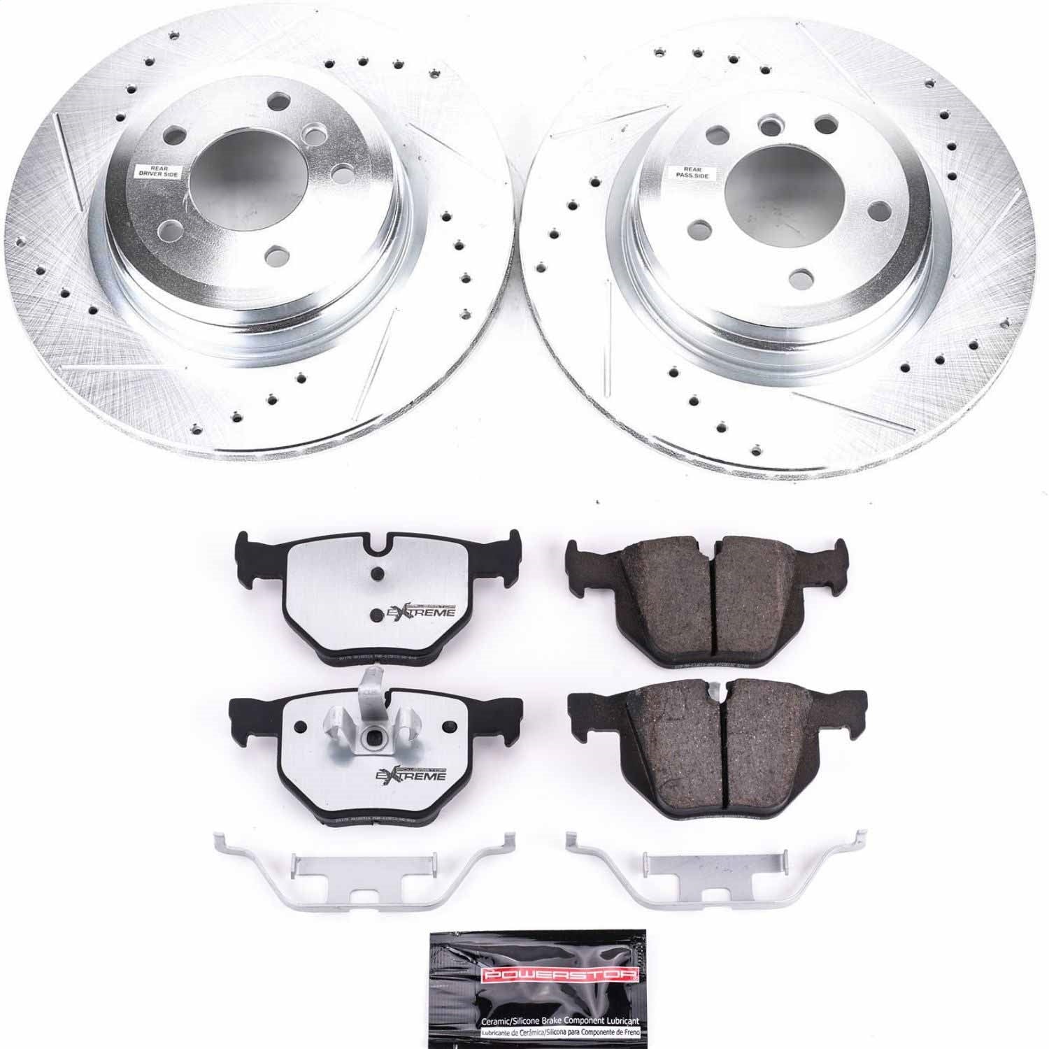 PowerStop Rear Z26 Street Warrior Brake Kit | BMW 330i (2006) (K045-26)