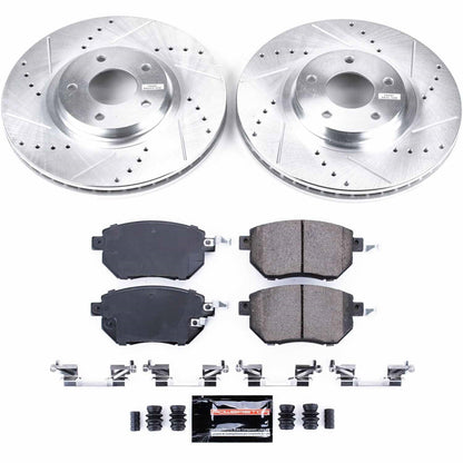 PowerStop Front Z23 Evolution Sport Brake Kit | Infiniti FX35 (03-05) (K091)