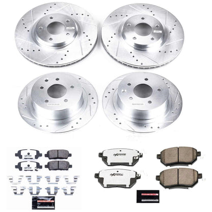 PowerStop Front & Rear Z26 Street Warrior Brake Kit | Nissan Altima (05-06) (K092-26)