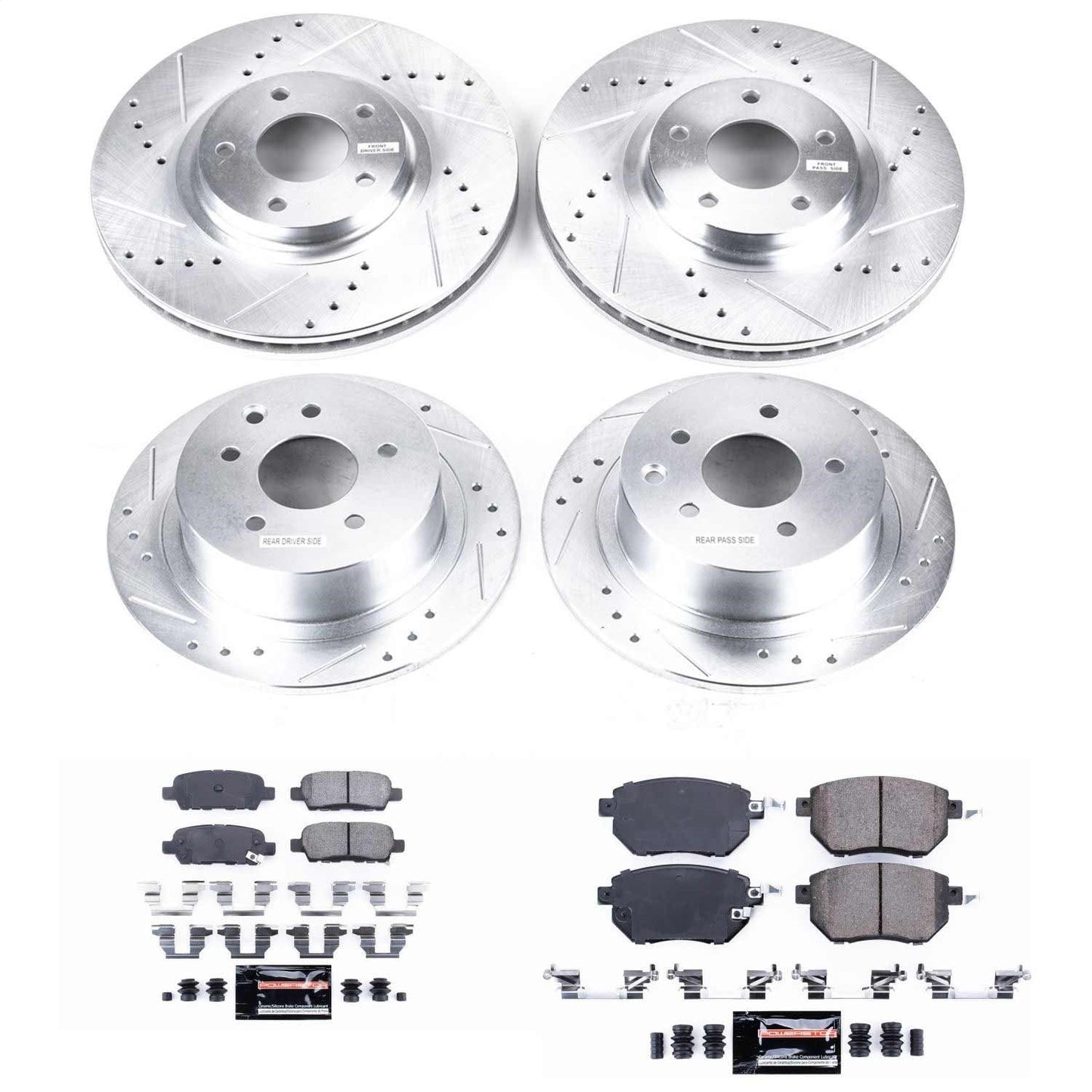 PowerStop Front & Rear Z23 Evolution Sport Brake Kit | Nissan Altima (05-06) (K092)