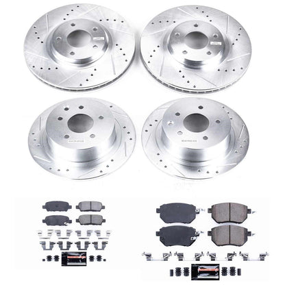 PowerStop Front & Rear Z23 Evolution Sport Brake Kit | Nissan Altima (05-06) (K092)