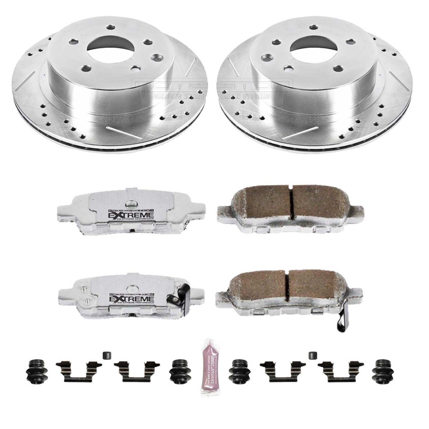 PowerStop Rear Z26 Street Warrior Brake Kit | Infiniti G35 (03-05) (K103-26)