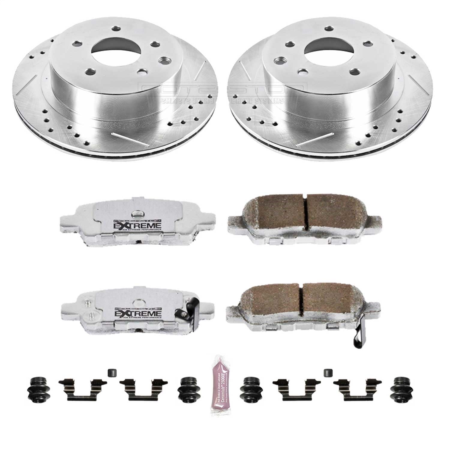 PowerStop Rear Z26 Street Warrior Brake Kit | Infiniti G35 (03-05) (K103-26)
