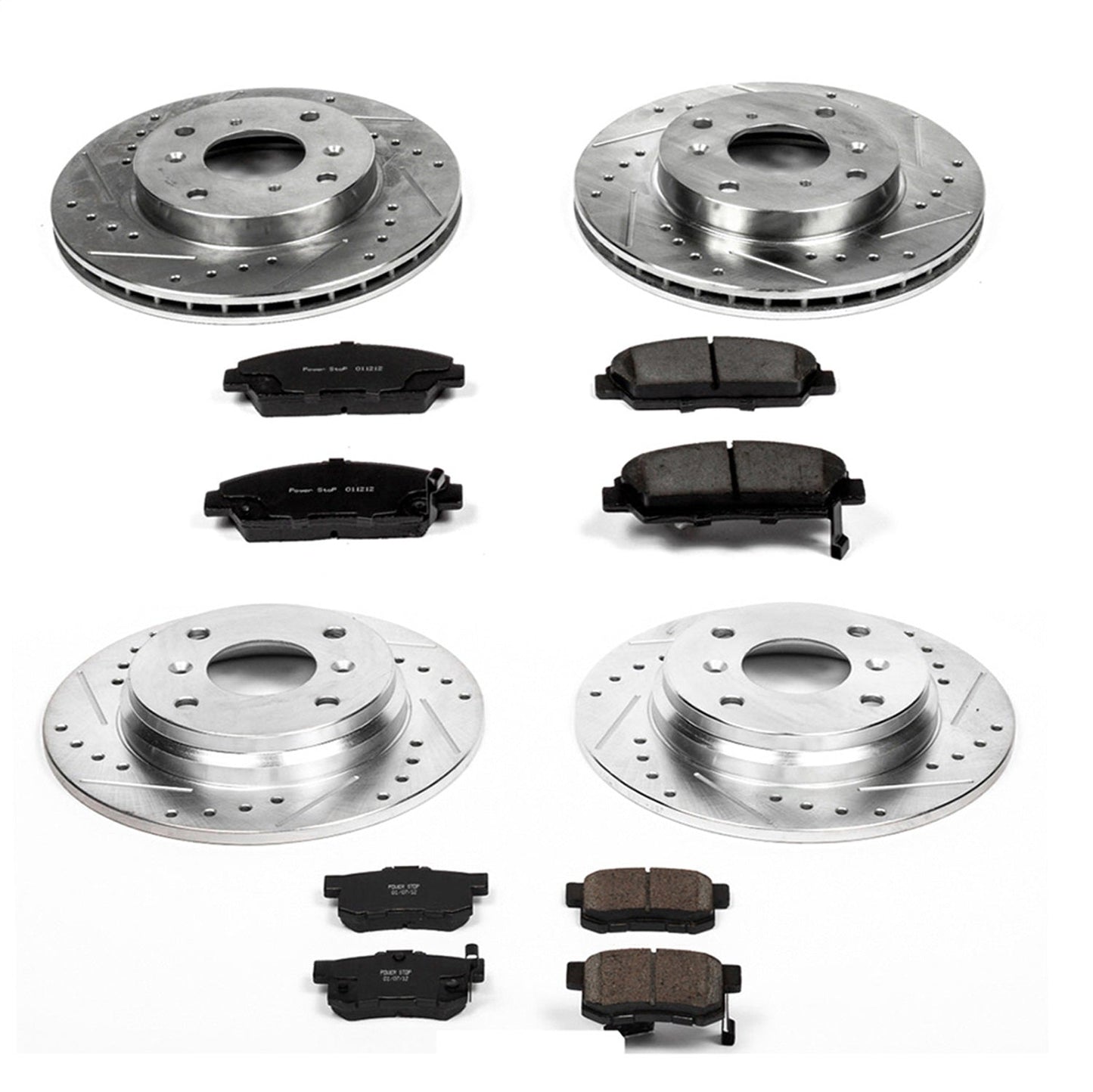 PowerStop Front & Rear Z23 Evolution Sport Brake Kit | Honda Prelude (92-96) (K1034)