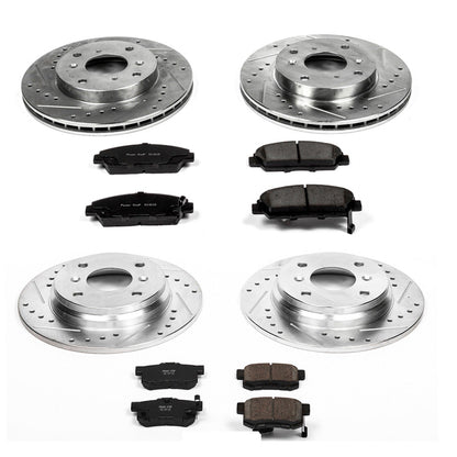 PowerStop Front & Rear Z23 Evolution Sport Brake Kit | Honda Prelude (92-96) (K1034)