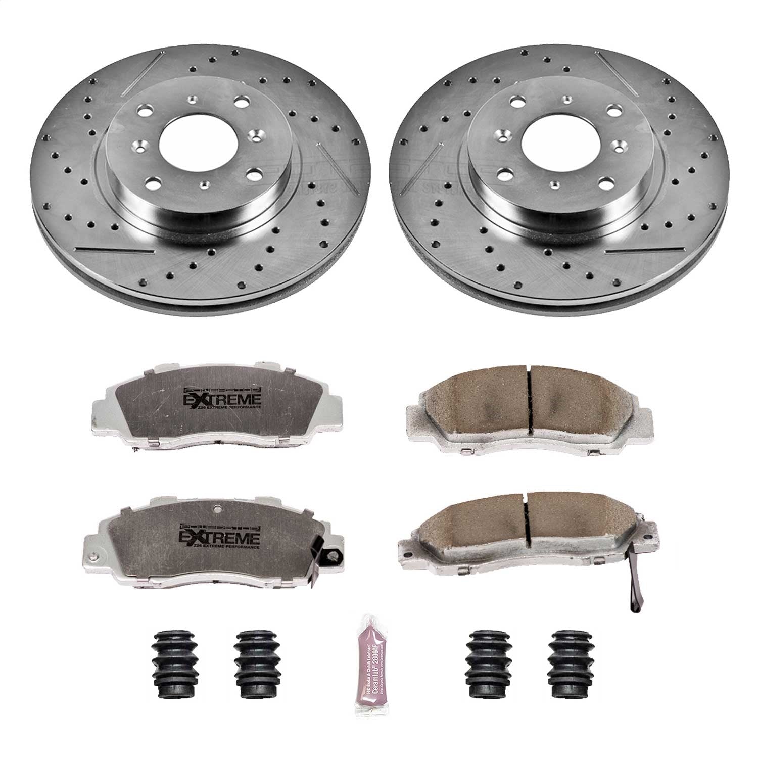 PowerStop Front Z26 Street Warrior Brake Kit | Honda Prelude (93-96) (K1037-26)