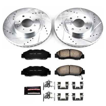 PowerStop Front Z23 Evolution Sport Brake Kit | Honda Prelude (93-96) (K1037)