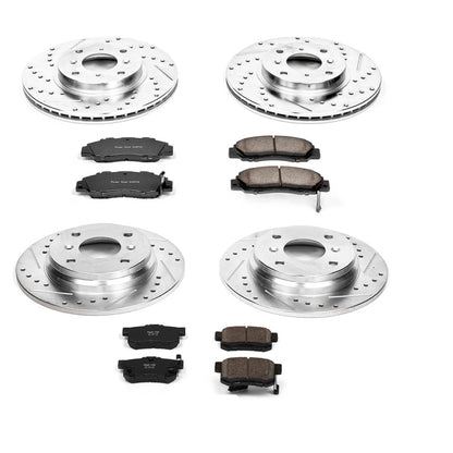 PowerStop Front & Rear Z23 Evolution Sport Brake Kit | Honda Prelude (93-96) (K1038)