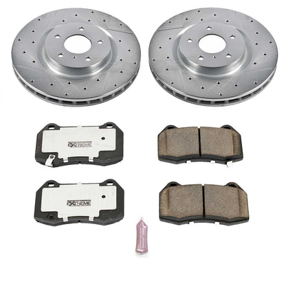 PowerStop Front Z26 Street Warrior Brake Kit | Infiniti G35 (03-04) (K104-26)