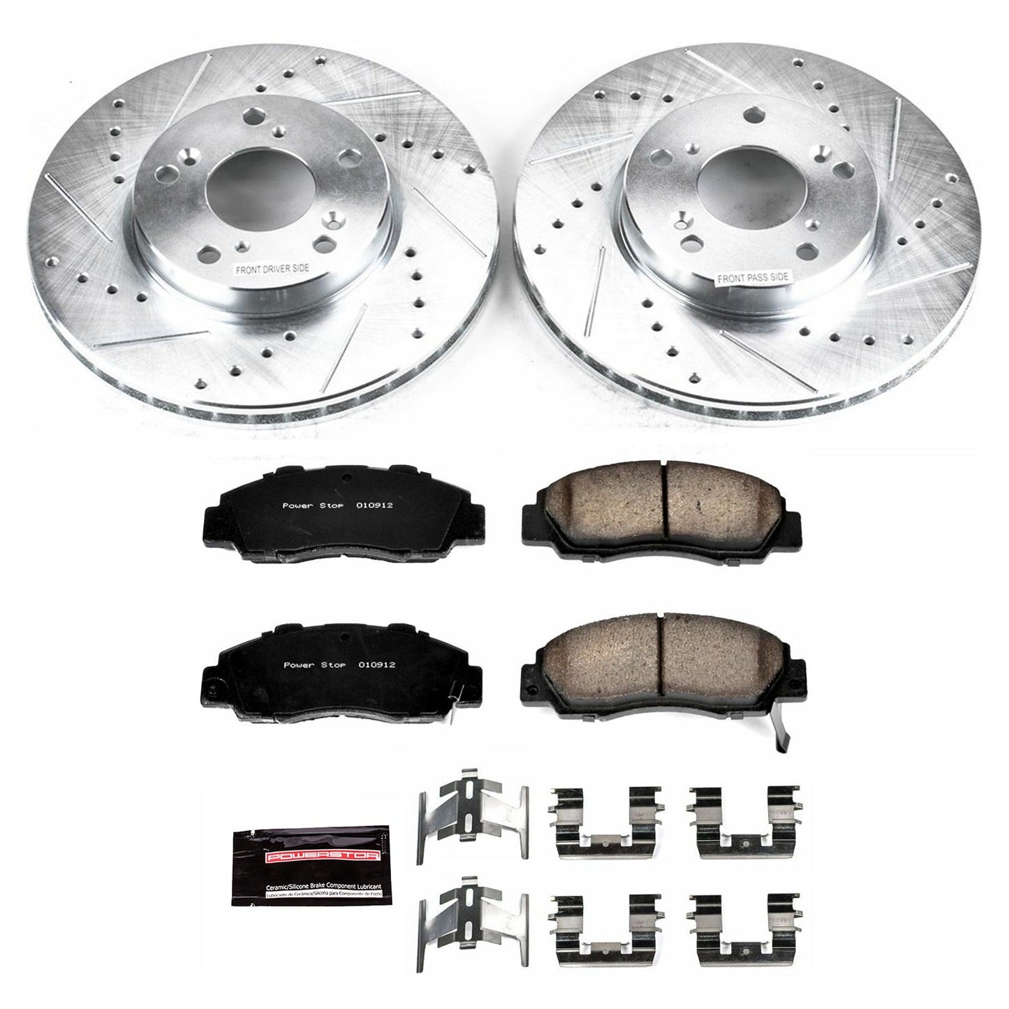 PowerStop Front Z23 Evolution Sport Brake Kit | Honda Accord (98-02) (K1041)