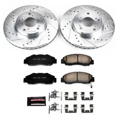 PowerStop Front Z23 Evolution Sport Brake Kit | Honda Accord (98-02) (K1041)