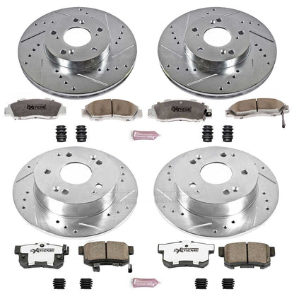 PowerStop Front & Rear Z26 Street Warrior Brake Kit | Honda Accord (98-02) (K1042-26)