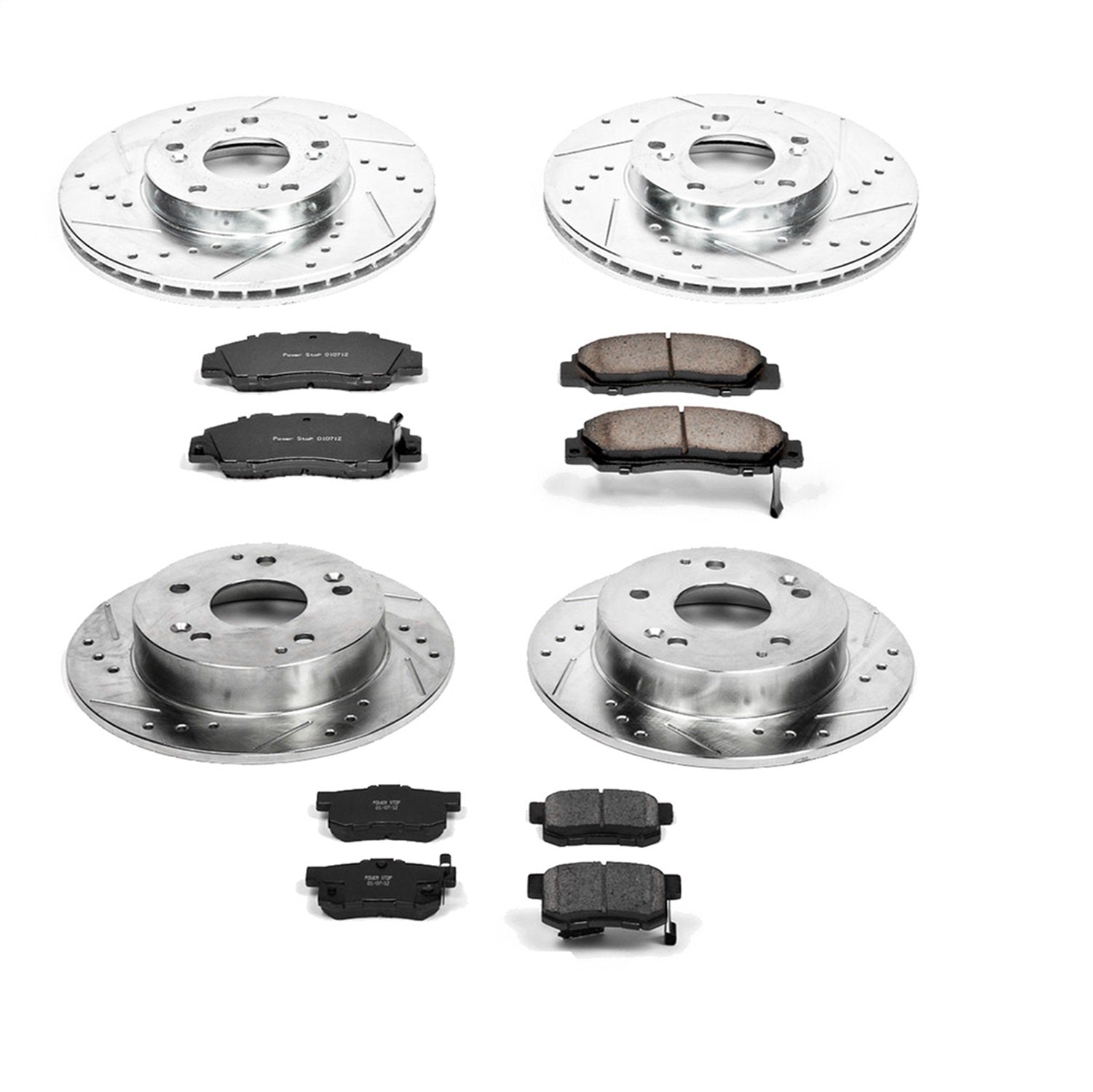 PowerStop Front & Rear Z23 Evolution Sport Brake Kit | Honda Accord (98-02) (K1042)
