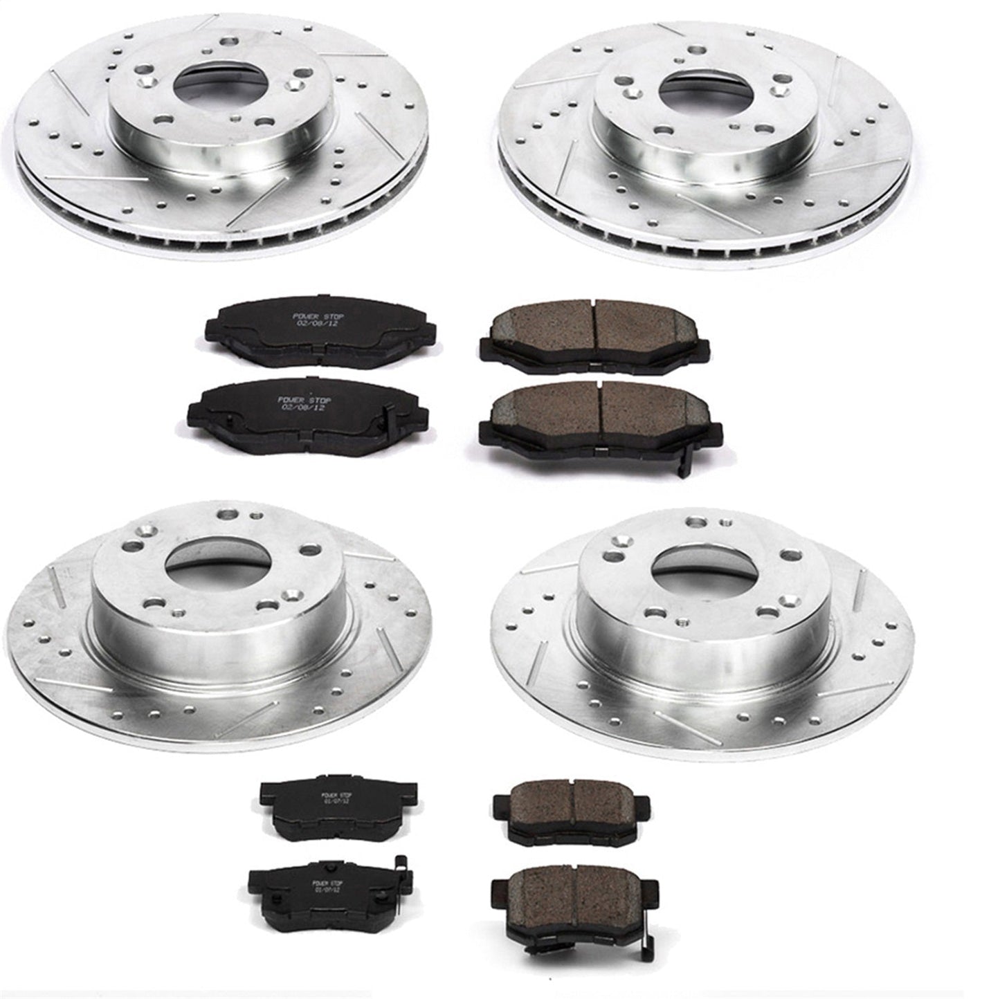 PowerStop Front & Rear Z23 Evolution Sport Brake Kit | Honda Accord (03-07) (K1047)