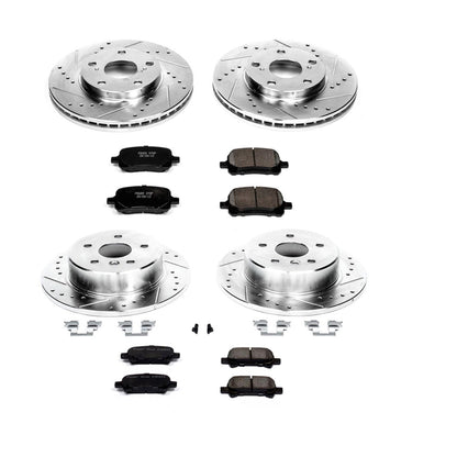PowerStop Z23 Evolution Sport Front & Rear Brake Kit | Toyota Avalon (00-04) (K1063)
