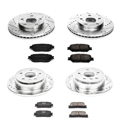 PowerStop Front & Rear Z23 Evolution Sport Brake Kit | Toyota Camry (02-06) (K1066)
