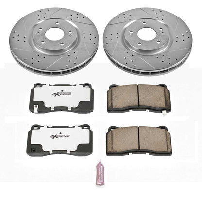 PowerStop Front Z26 Street Warrior Brake Kit | Mitsubishi Lancer (03-06) (K107-26)