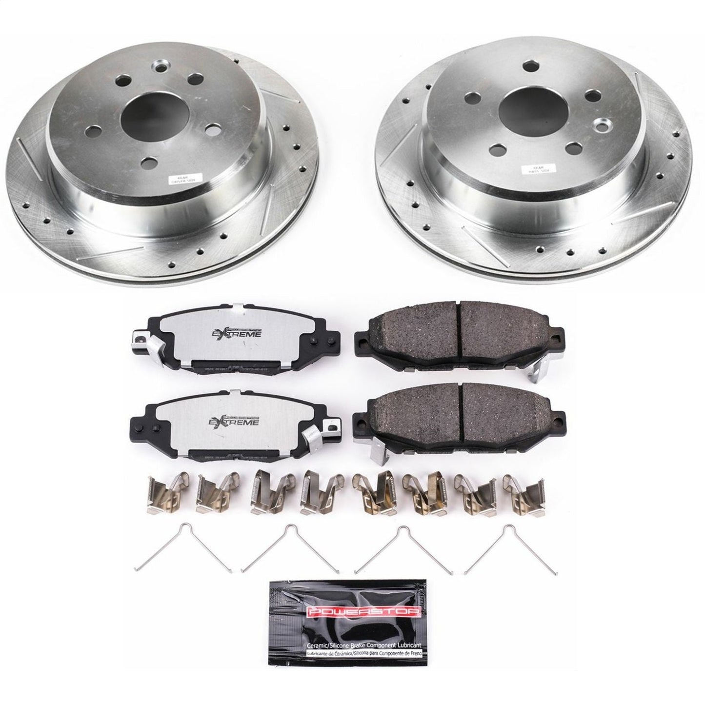 PowerStop Rear Z26 Street Warrior Brake Kit | Lexus SC300 (92-98) (K1072-26)