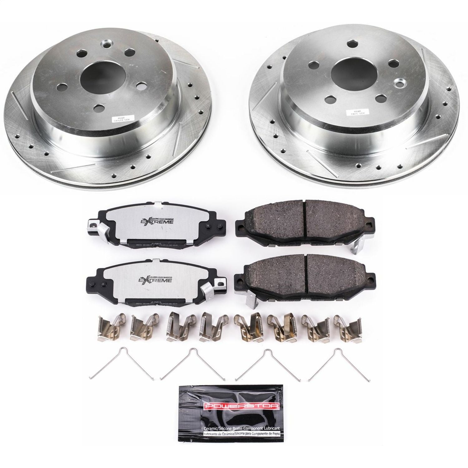 PowerStop Rear Z26 Street Warrior Brake Kit | Lexus SC300 (92-98) (K1072-26)