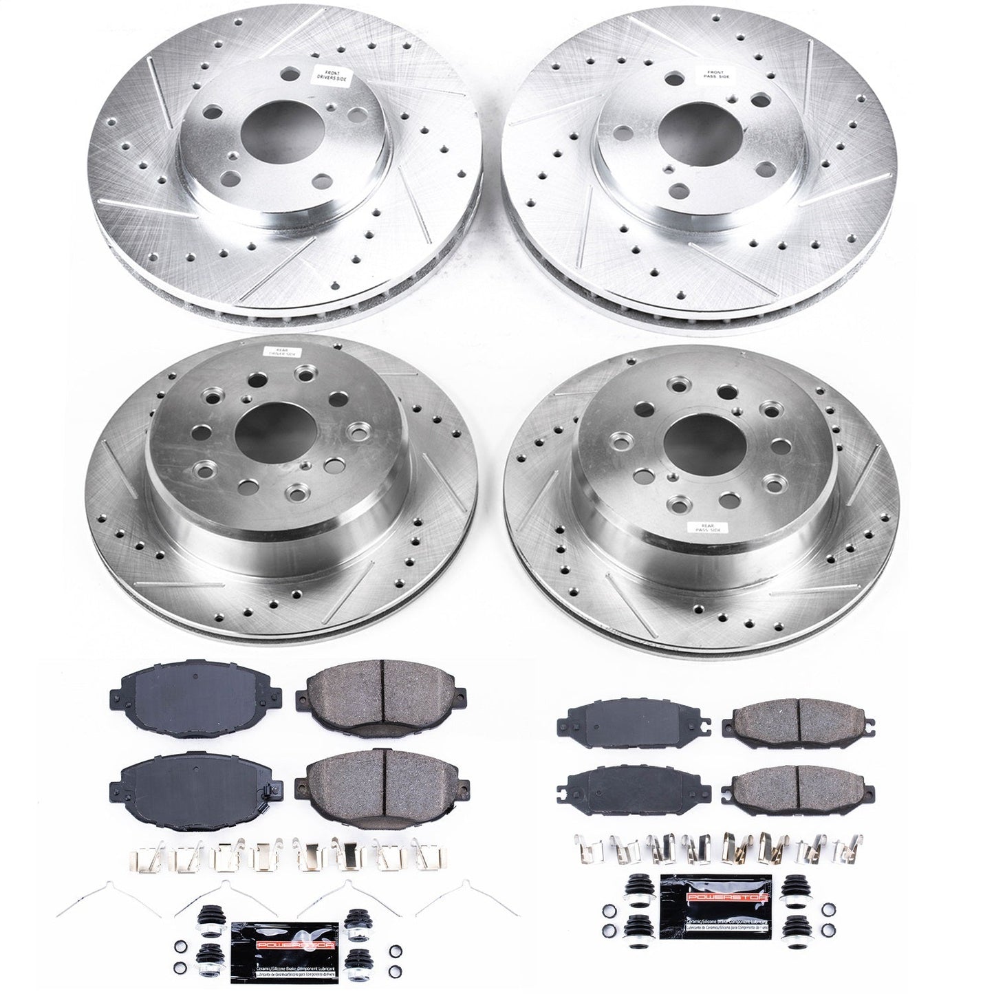 PowerStop Front & Rear Z23 Evolution Sport Brake Kit | Lexus SC300 (99-00) (K1074)