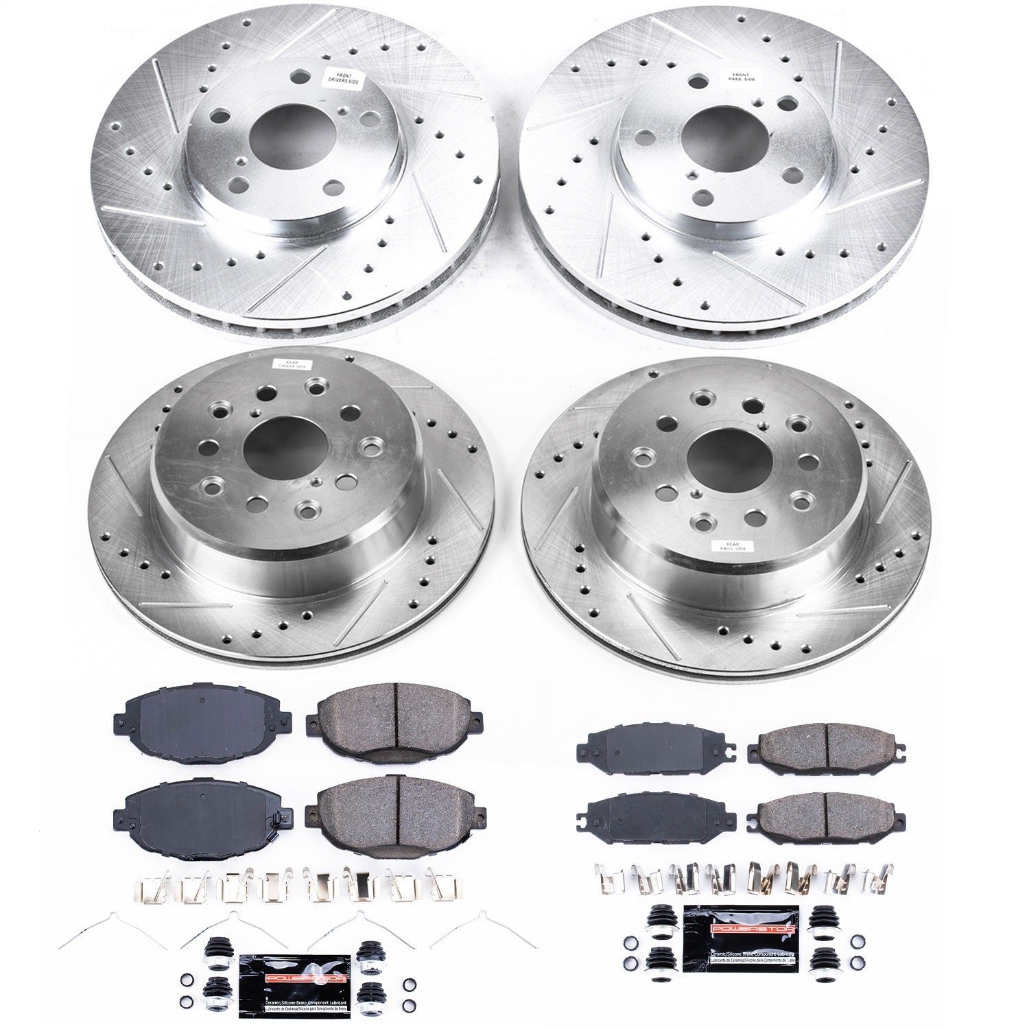 PowerStop Front & Rear Z23 Evolution Sport Brake Kit | Lexus SC300 (99-00) (K1074)