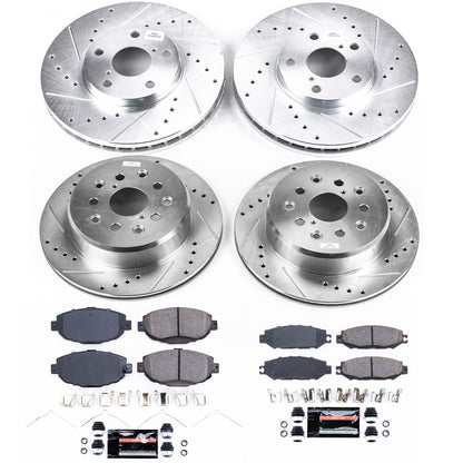PowerStop Front & Rear Z23 Evolution Sport Brake Kit | Lexus SC300 (99-00) (K1074)