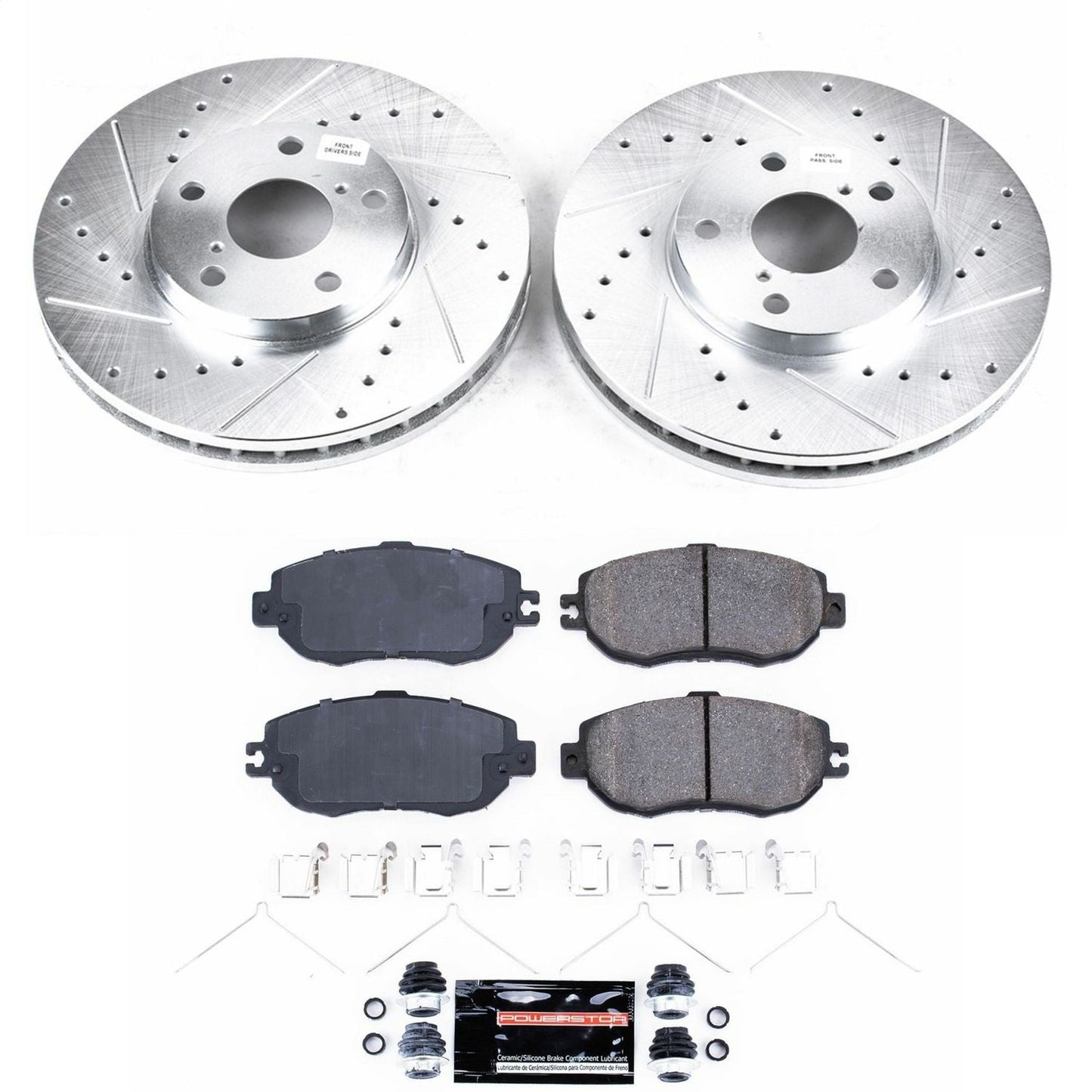 PowerStop Front Z23 Evolution Sport Brake Kit | Lexus LS400 (93-94) (K1075)