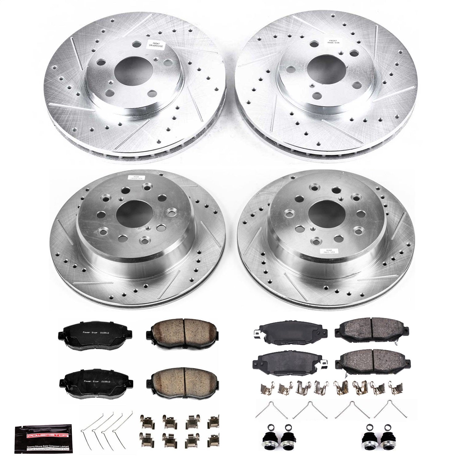 PowerStop Front & Rear Z23 Evolution Sport Brake Kit | Lexus GS300 (93-97) (K1078)