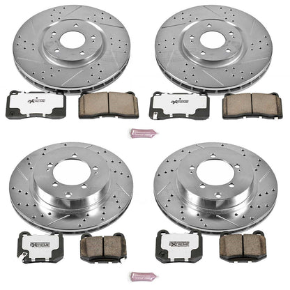 PowerStop Front & Rear Z26 Street Warrior Brake Kit | Mitsubishi Lancer (03-06) (K108-26)